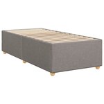vidaXL Cadre de lit sans matelas taupe 90x190 cm tissu