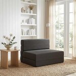 vidaXL Canapé-lit pliable Gris foncé 70 x 72 x 60 cm Tissu