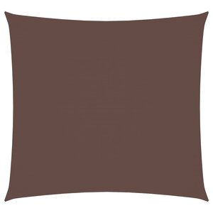 vidaXL Voile de parasol tissu oxford carré 7x7 m marron
