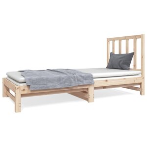 vidaXL Lit coulissant 2x(90x190) cm Bois de pin massif