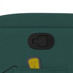 vidaXL Fauteuil inclinable de massage vert foncé tissu