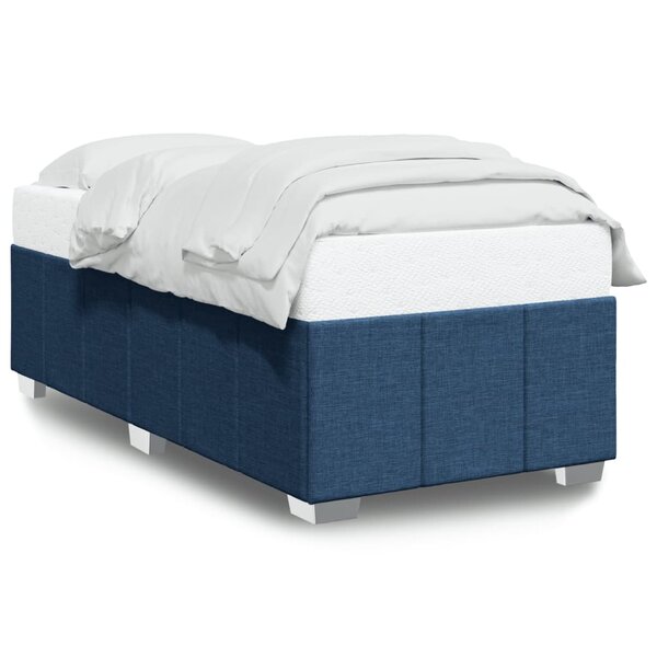 vidaXL Cadre de lit sans matelas bleu 80x200 cm tissu