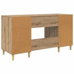 vidaXL Bureau Chêne artisanal 140 x 50 x 75 cm Bois d'ingénierie