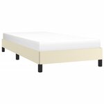 vidaXL Cadre de lit sans matelas crème 90x190 cm similicuir
