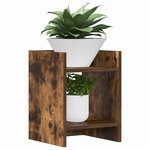 vidaXL Support de Plante Chêne fumé 30 x 30 x 40 cm Bois d'ingénierie