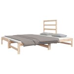 vidaXL Lit coulissant 2x(90x190) cm Bois de pin massif