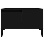 vidaXL Table basse noir 55x55x36 5 cm bois d'ingénierie