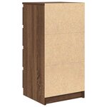 vidaXL Buffet avec tiroirs chêne marron 37 5x35x99cm bois d'ingénierie
