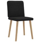 vidaXL Chaises à manger lot de 2 noir tissu