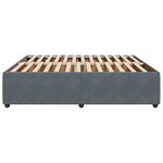 vidaXL Cadre de lit sans matelas gris foncé 180x200 cm velours