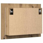 vidaXL Armoire à miroir LED chêne artisanal 60x12x45cm bois ingénierie