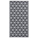 vidaXL Tapis d'extérieur ARAKIL Noir 80x150 cm PP