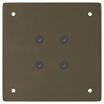 vidaXL Pieds de table basse 4 pièces Acier naturel 30 cm Acier