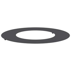 vidaXL adapté pour anneau d'arbre plat Noir Ø40 / 70 cm Acier