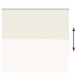 vidaXL Store enrouleur occultant blanc cassé 160x175 cm largeur tissu