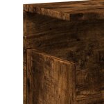 vidaXL Armoire murale 60x20x30 cm chêne fumé bois d'ingénierie
