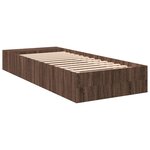 vidaXL Cadre de lit sans matelas chêne marron 100x200 cm