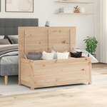 vidaXL Boîte de rangement 110x50x45 5 cm Bois massif de pin