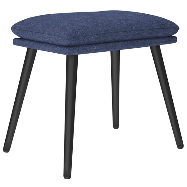 vidaXL Repose-pied Bleu 45x29 5x35 cm Tissu