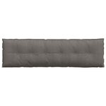 vidaXL Coussin de Dos Gris clair 180 x 50 cm Tissu en velours côtelé