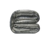 Couverture microflanelle 220 x 240 cm gris