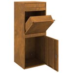 vidaXL Boîte de dépôt de colis Rouillé 41 x 38 x 103 cm