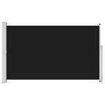 vidaXL Auvent latéral rétractable de patio 180x300 cm Noir