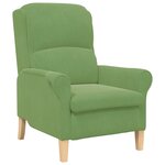 vidaXL Fauteuil Vert Clair Vert clair Tissu  Bois