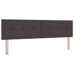 Lit Box Spring avec Matelas marron foncé 180x200 cm en tissu