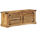 vidaXL Banc à chaussures 110x38x45 cm Bois massif Bois de mangue brut