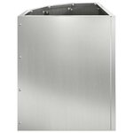 vidaXL Jardinière d'Angle Argent 30 x 30 x 35 cm Acier galvanisé