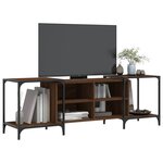 vidaXL Meuble TV chêne marron 153x37x50 cm bois d'ingénierie