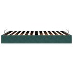 vidaXL Cadre de lit ottoman sans matelas vert foncé 140x190 cm velours