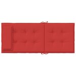 vidaXL Coussins de chaise à dossier haut lot de 2 rouge tissu oxford