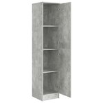 vidaXL Buffet Gris béton MDF finition effet béton Standard Portes
