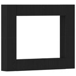 vidaXL Ensemble de meuble TV 8 pièces - Accroché au mur  Chêne noir  Bois aggloméré