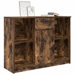 vidaXL Buffet avec tiroir chêne fumé 101x35x76 cm bois d'ingénierie