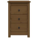 vidaXL Tables de chevet 2 Pièces Marron miel 40x35x61 5 cm Pin solide