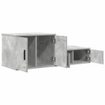 vidaXL Armoire de rangement Gris béton 103 x 41 x 40 cm