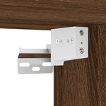 vidaXL Meuble à chaussures Chêne marron 60x35x70 cm Bois d'ingénierie