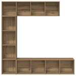 vidaXL Bibliothèques 3 Pièces chêne artisanal bois d'ingénierie