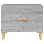 vidaXL Table basse Sonoma gris 50x50x40 cm Bois d'ingénierie