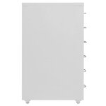 vidaXL Classeur mobile Gris 28x41x69 cm Métal