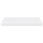 vidaXL Matelas en mousse blanc 160x200 cm dureté H2 H3
