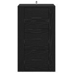 vidaXL Buffet avec tiroir Chêne noir 40 x 33 x 70 cm Bois d'ingénierie