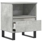 vidaXL Tables de chevet 2 Pièces gris béton 40x35x50 cm bois d’ingénierie