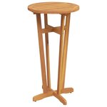 vidaXL Table de bar de jardin Ø60x105 cm Bois d'acacia solide