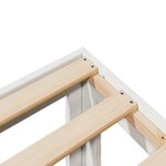 vidaXL Cadre de lit sans matelas blanc 160x200 cm bois de pin massif
