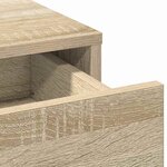 vidaXL Table de Toilette avec tiroir 2 Pièces Marron 50 x 41 x 135 cm