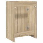 vidaXL Meuble sous lavabo de salle de bain Chêne Sonoma